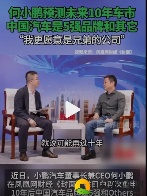 何小鹏称10年后中国汽车是5强品牌和其它-2