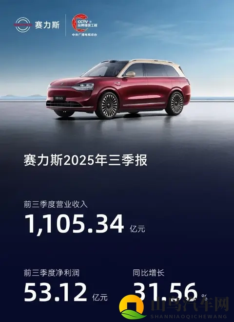 赛力斯发布第三季度财报,营收增长,利润微降-1