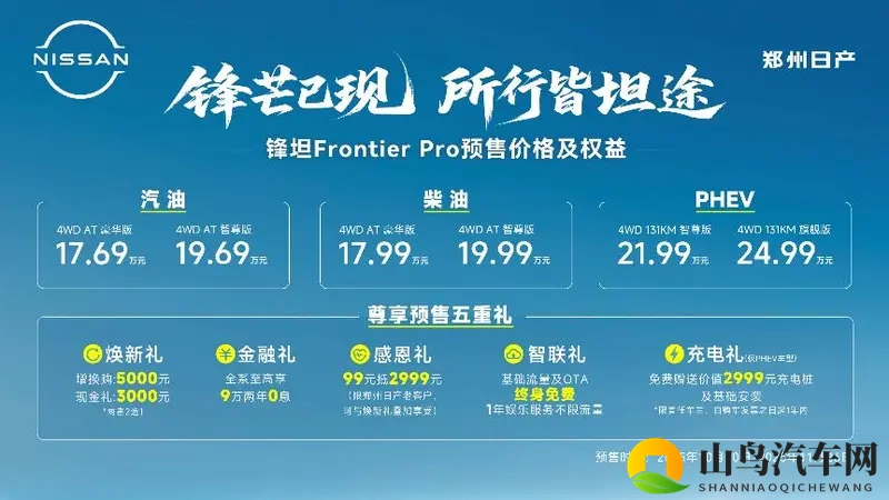 郑州日产锋坦Frontier Pro 17.69万起预售-1