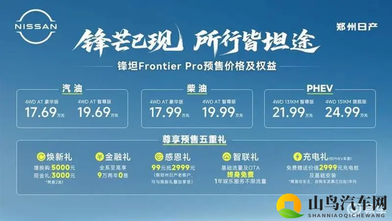 预售17.69万起 郑州日产锋坦皮卡硬派智能结合-1