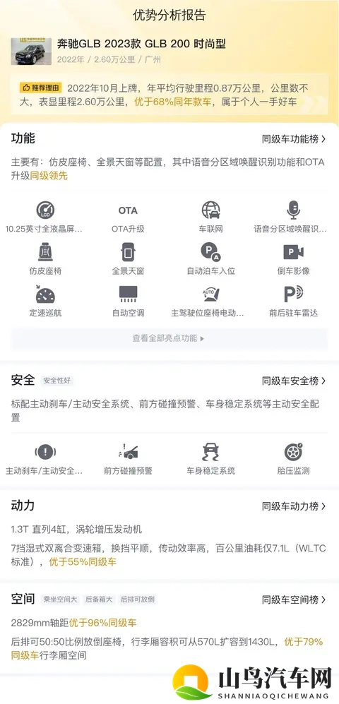 17万内拿下准新奔驰GLB，家用代步好选择！-1