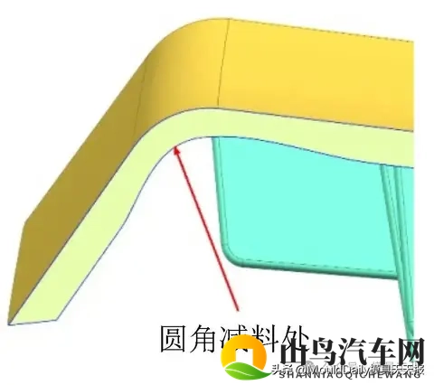 汽车门板麻纤维装饰条一步成型方案-2