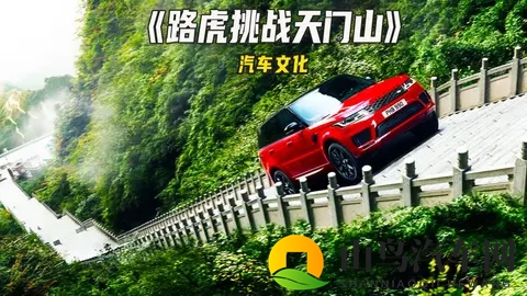 越野车挑战天门山天梯溜车撞坏护栏-2