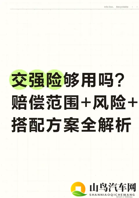 交强险够用吗?赔偿范围+风险+搭配方案全解析-1