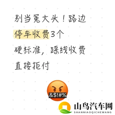 路边停车别当冤大头!3个硬标准+拒付攻略,违规收费直接怼-1