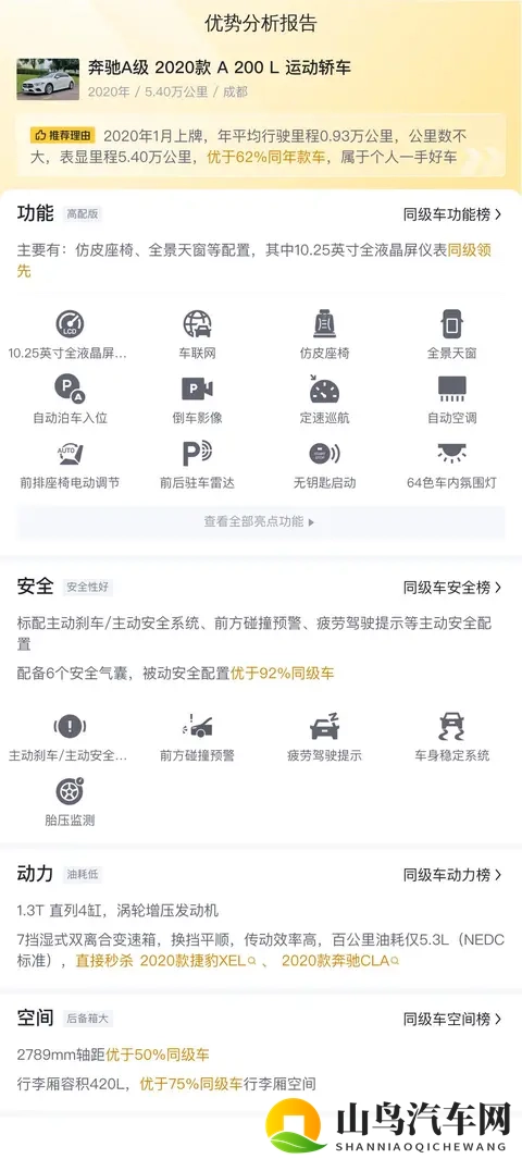 11万多拿下20款奔驰A200L，5万公里一手车，都市白领通勤优选-1