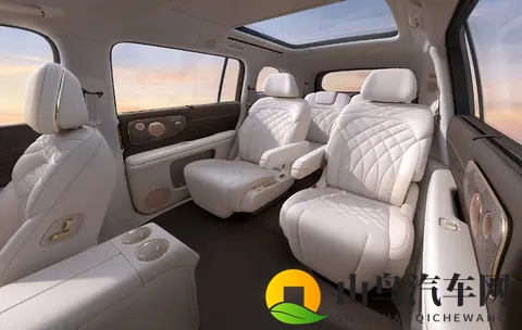 大6座SUV，智己LS9内饰官图发布，2+2+2布局，配冰箱+彩电+大沙发-3