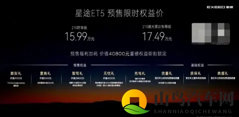 星途ET5开启预售，搭载猎鹰700，1749万元-3