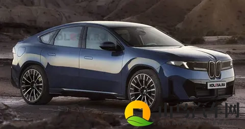 宝马第二款纯电轿跑 SUV:iX4 渲染图首曝,溜背造型、运动风格-3