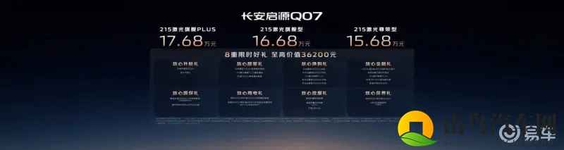 长安启源Q07天枢智能激光版上市，售价15.68万元起-1