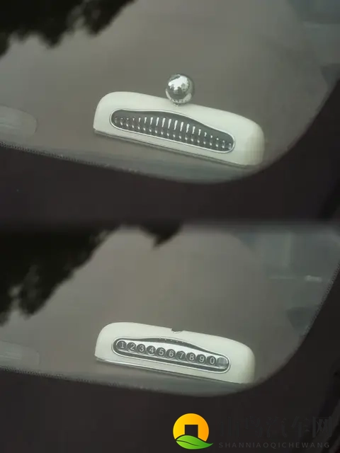 奶油白停车牌｜我的车载治愈系角落-1