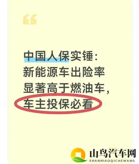 中国人保实锤：新能源车出险率显著高于燃油车，车主投保必看-1