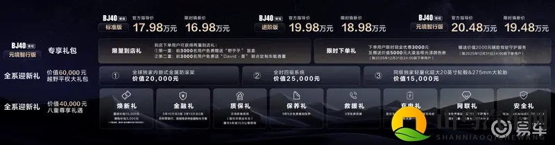 1948万起+电池烧一赔一！BJ40增程元境智行版上市-1