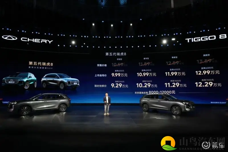 第五代瑞虎8全球上市 限时抢鲜价929万元起-1