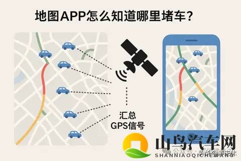 “地图软件”怎么知道哪里堵车?-2