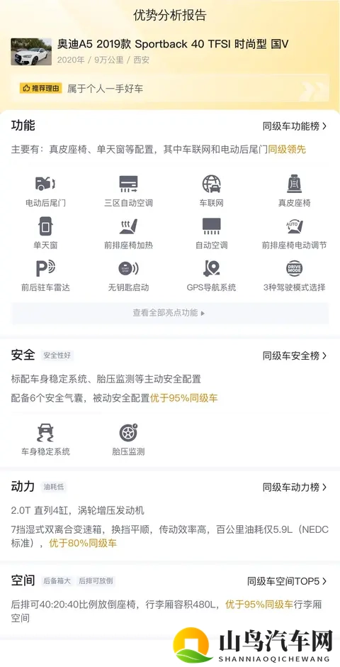 一手奥迪A5：20款白色座驾，9万公里，1468万值得入手？-3