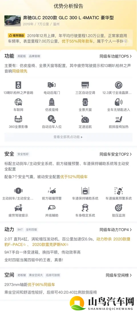 20万拿下豪华SUV，一手奔驰GLC香不香？-2