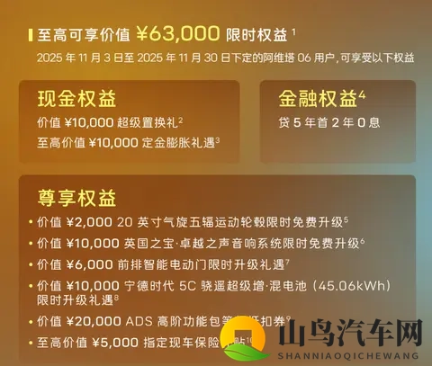 阿维塔06跨年交付，购置税补贴保障-1