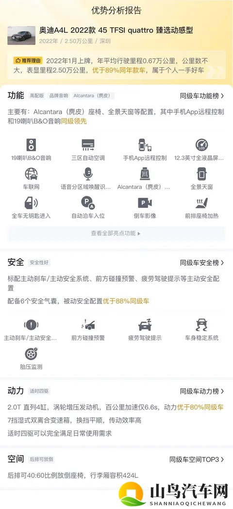 19万多拿下奥迪A4L,25万公里准新,体验四驱驾控乐趣-3