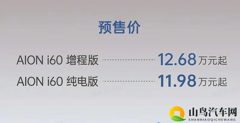 埃安首款增程,广汽埃安AION i60预售11.98万起-1