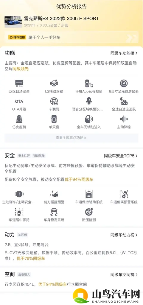 27万多拿下准新雷克萨斯ES300h F SPORT，蓝色“优雅绅士”-3