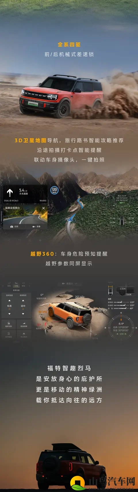 福特智趣烈马 11 月 18 日预售:增程、纯电都有,配备前后两把锁-1