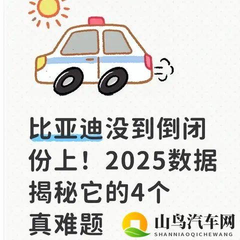 比亚迪没到倒闭份上!2025数据揭秘它的4个真难题-1