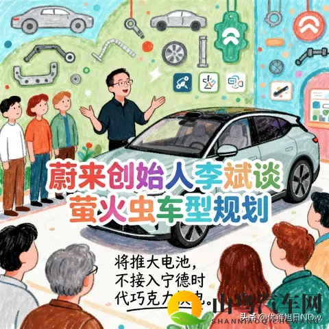 《蔚来李斌放大招！萤火虫车型规划新动向，大电池+独立换电》-2