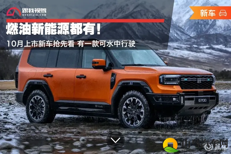 燃油新能源都有！10月上市新车抢先看 有一款可水中行驶-1