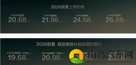 售价2068万元起，2026款比亚迪夏上市，续航提升-2