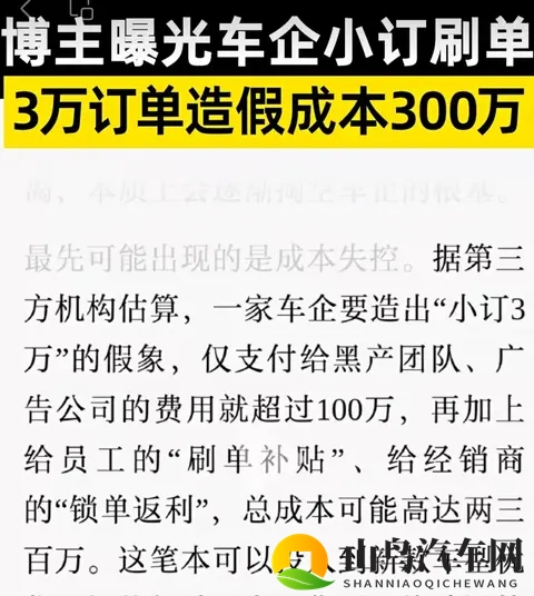 当国家出手整治“虚假营销”,那些注水的汽车订单终将无处可逃!-3