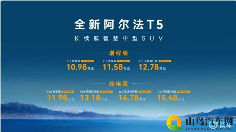 北汽极狐全新阿尔法T5上市，售价10.98万起-1