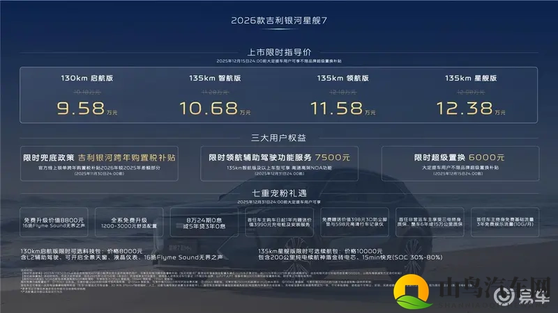 2026款吉利银河星舰7，内卷再升级，焕新而来-1