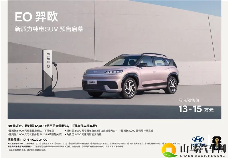 北京现代EO羿欧开启预售，重新定义15万级纯电SUV​​-1