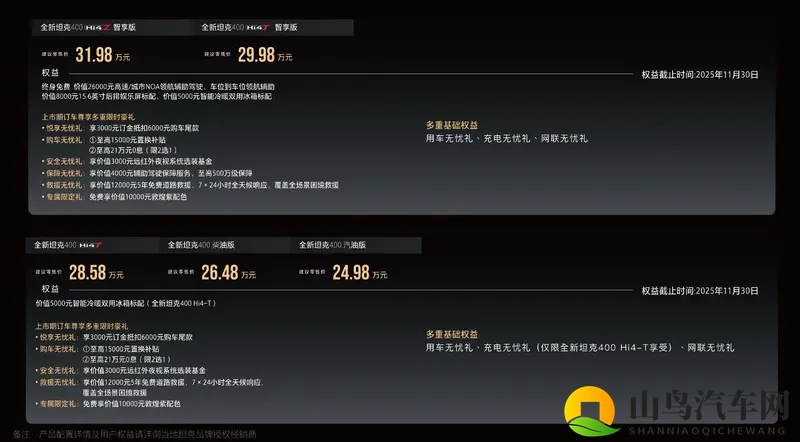 全新坦克400正式上市 2498万元起-1