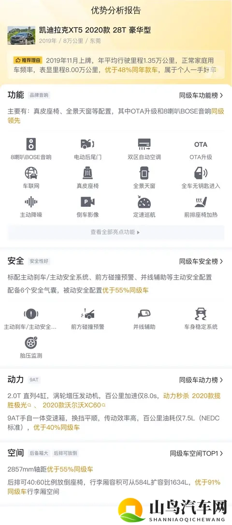 20年凯迪拉克XT5，8万公里，10万多体验豪华SUV！-2