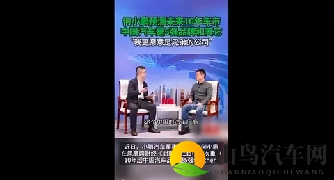 何小鹏称10年后中国汽车是5强品牌和其它-3