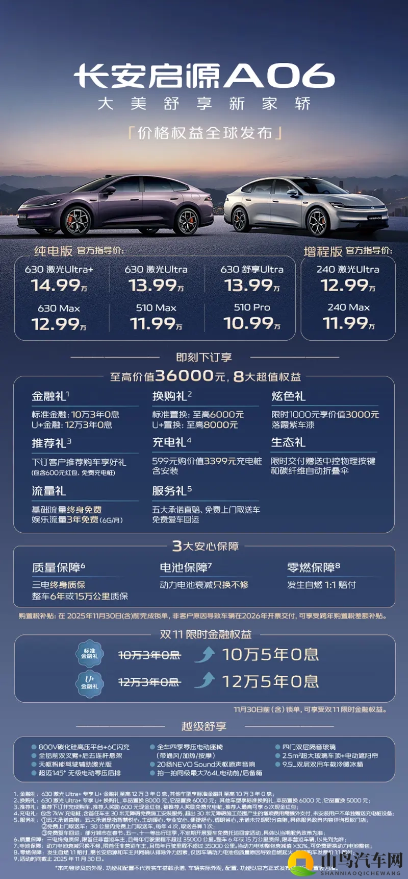 长安启源A06 起售价1099万起-1