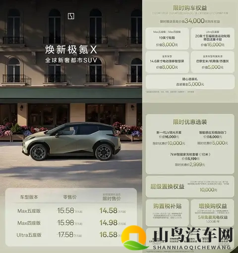 配置升级_限时权益售价1458万起 新款极氪X正式上市-1