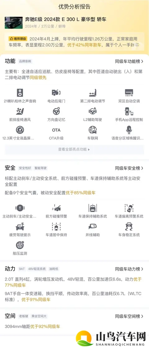 一手准新奔驰E级,2万公里,体验行政级豪华!-1