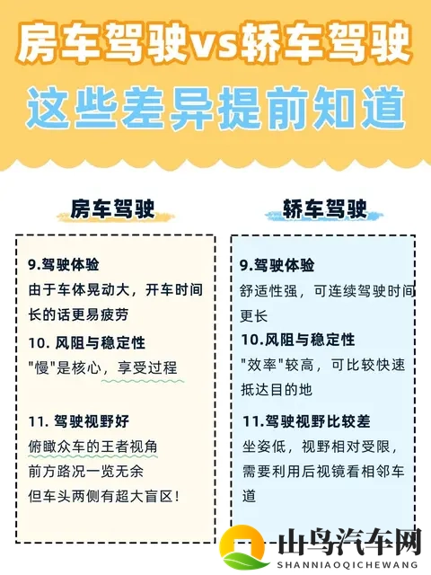 房车驾驶和轿车驾驶的11个差异-2