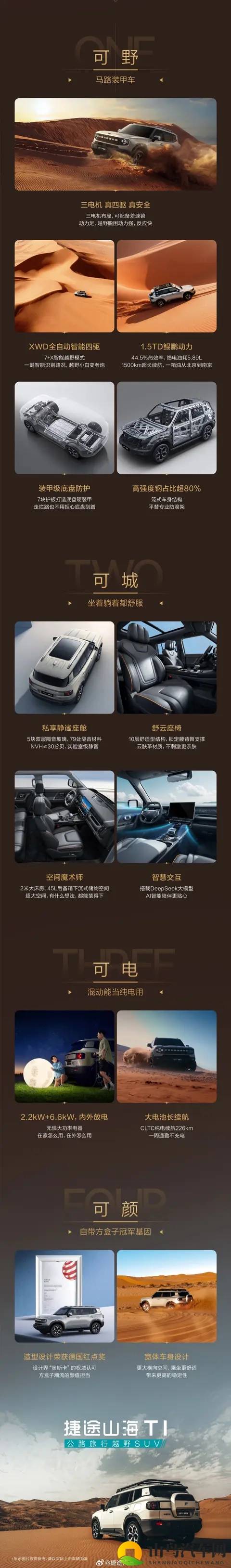 捷途山海T1四驱版上市：15T+三电机，超级置换抢购价1499万元起-2