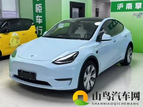 17万多圆梦科技座驾？22年蓝色Model Y长续航-2