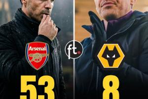 清奇的角度！狼队落后榜首阿森纳45分 正式退出英超冠军争夺