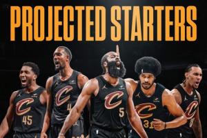 骑士预计首发阵容：哈登、米切尔、泰森、莫布里、贾勒特·阿伦！