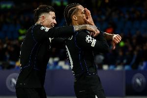 远射攻破那不勒斯球门！切尔西官方：若昂·佩德罗进球当选月最佳